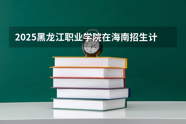 2025黑龙江职业学院在海南招生计划一览表