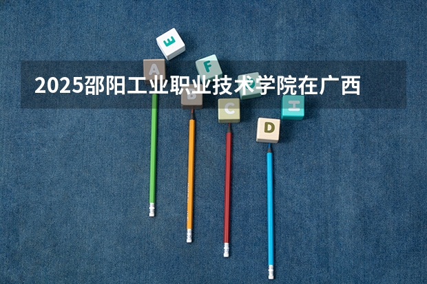 2025邵阳工业职业技术学院在广西招生计划一览表