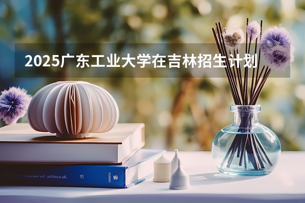 2025广东工业大学在吉林招生计划一览表