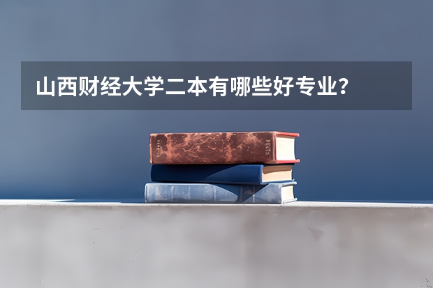 山西财经大学二本有哪些好专业？