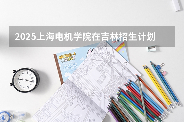 2025上海电机学院在吉林招生计划一览表