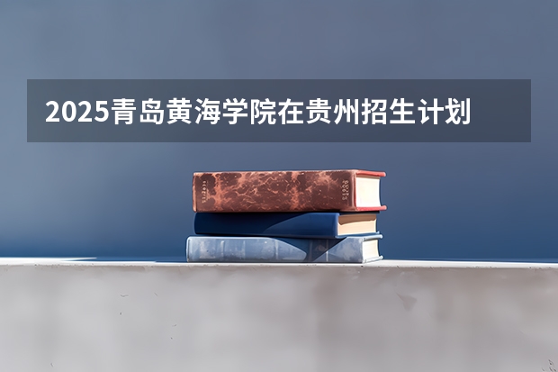 2025青岛黄海学院在贵州招生计划一览表
