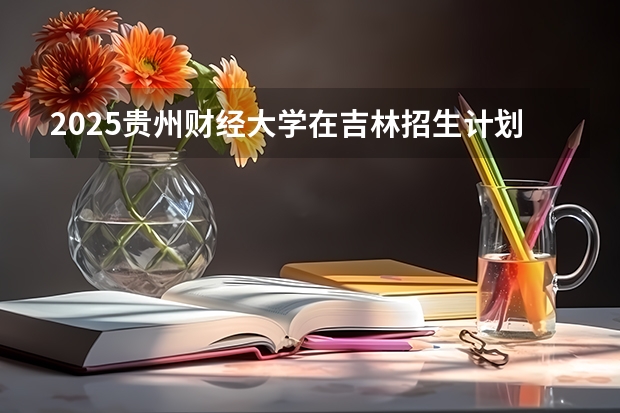 2025贵州财经大学在吉林招生计划一览表