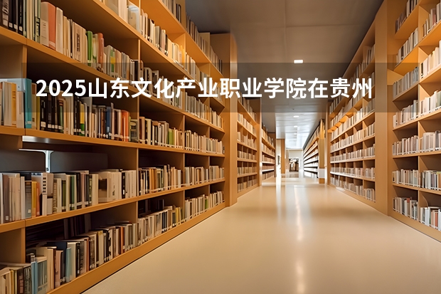 2025山东文化产业职业学院在贵州招生计划一览表