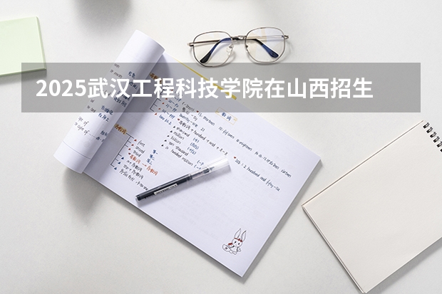 2025武汉工程科技学院在山西招生计划一览表