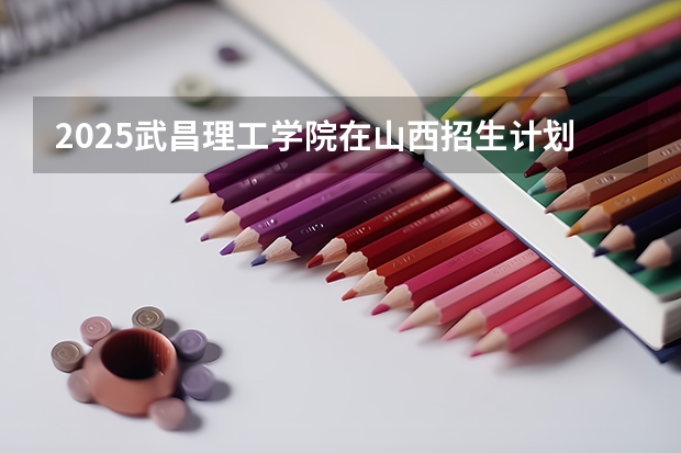 2025武昌理工学院在山西招生计划一览表