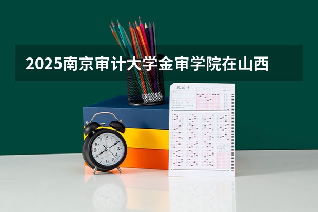 2025南京审计大学金审学院在山西招生计划一览表