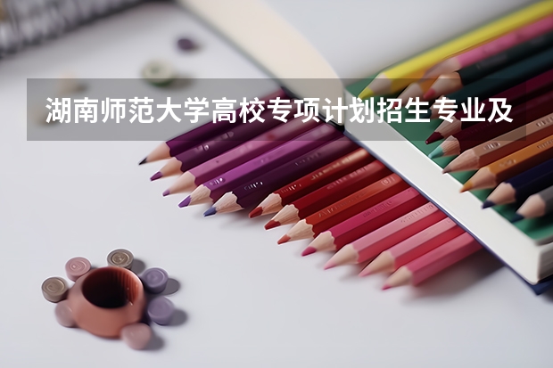 湖南师范大学高校专项计划招生专业及计划 有哪些专业