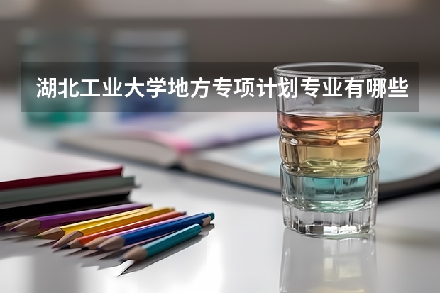 湖北工业大学地方专项计划专业有哪些