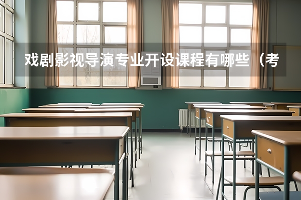 戏剧影视导演专业开设课程有哪些（考研方向）