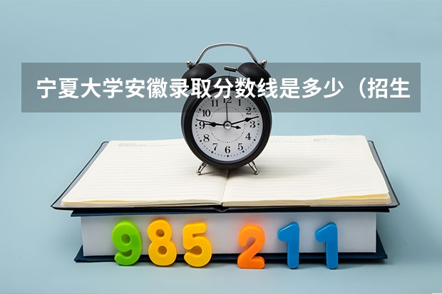 宁夏大学安徽录取分数线是多少（招生人数）