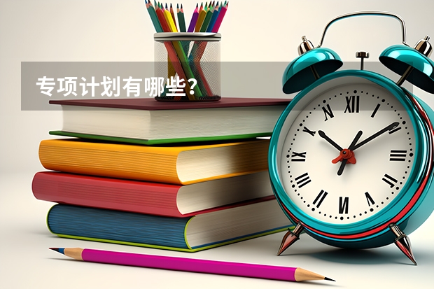 专项计划有哪些？