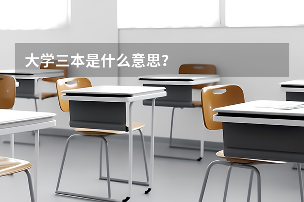 大学三本是什么意思？