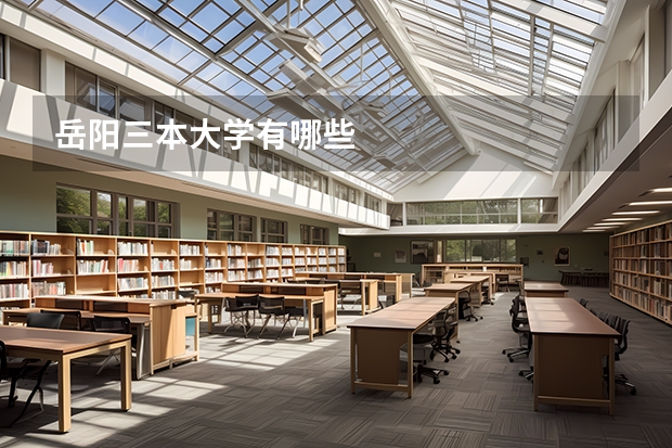岳阳三本大学有哪些