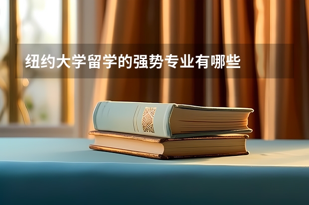 纽约大学留学的强势专业有哪些