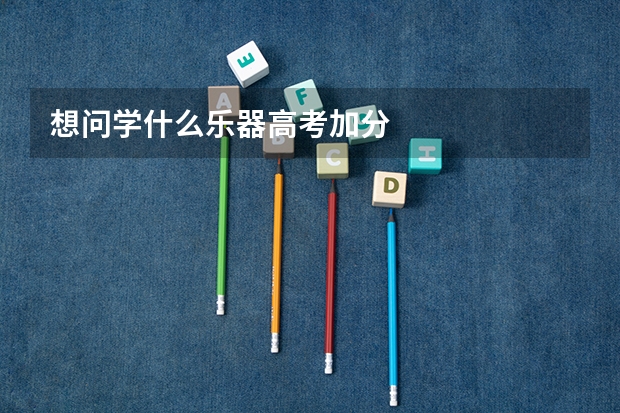 想问学什么乐器高考加分