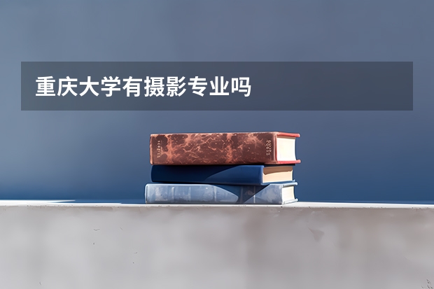 重庆大学有摄影专业吗