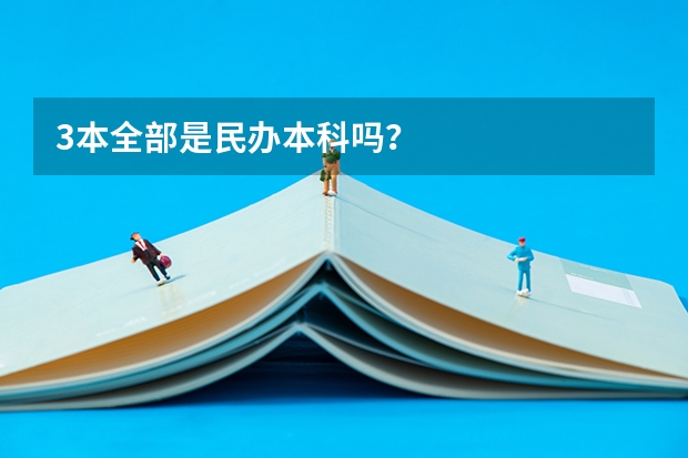 3本全部是民办本科吗？